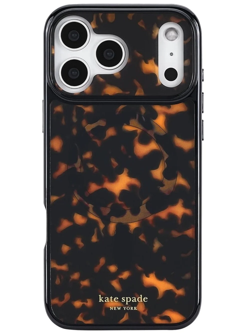 Kate Spade NY Tortoiseshell Grip Phone Case - Black & Brown iPhone 17 Air